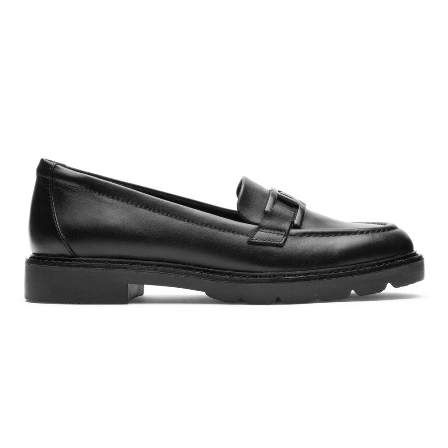 Rockport Women's Kacey Chain Loafer Black