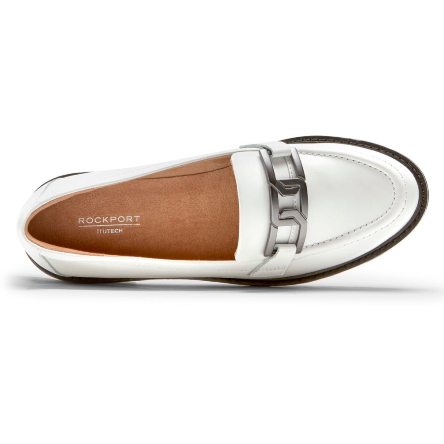 Rockport Women's Kacey Chain Loafer White