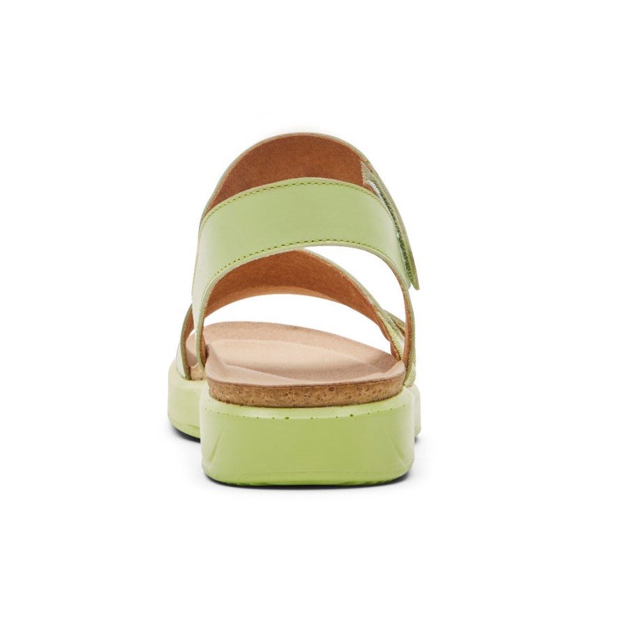 Rockport Women's Kells Bay 3-Strap Sandal Celery