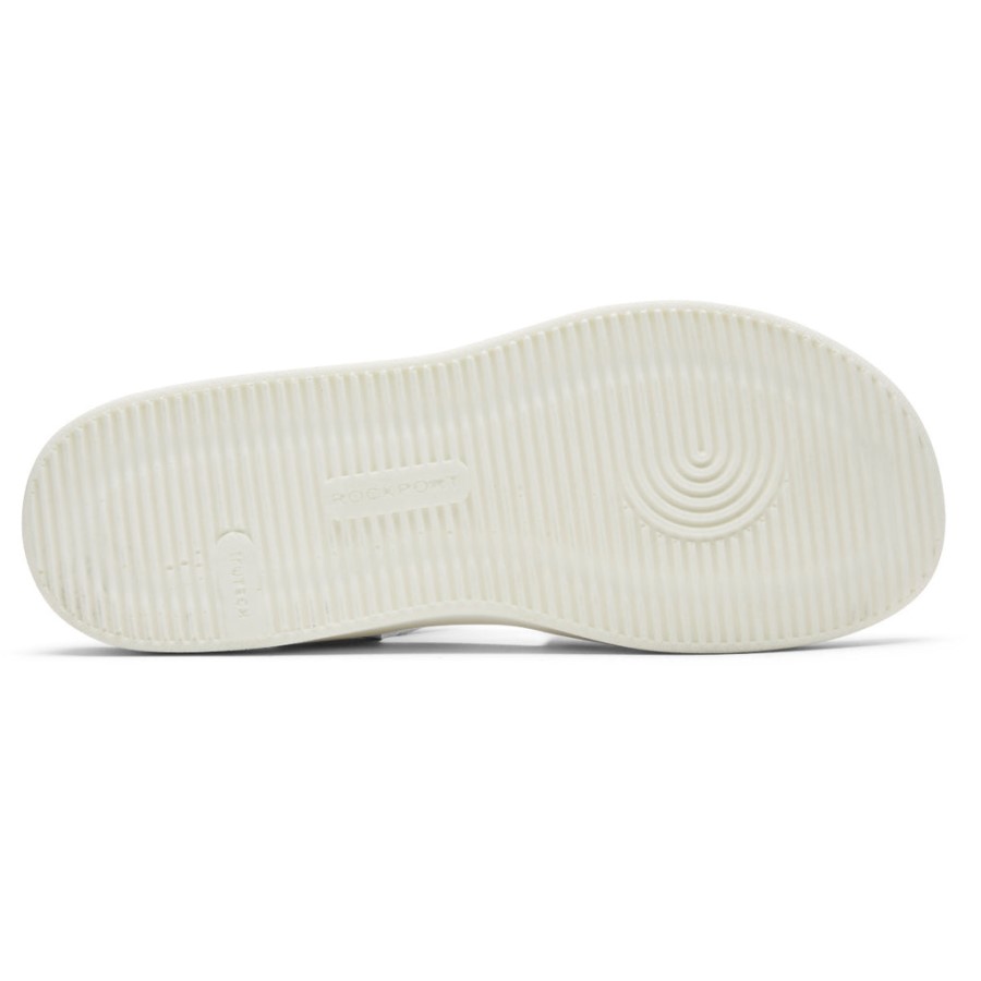 Rockport Women's Kells Bay Asymmetrical Sandal Light Grey