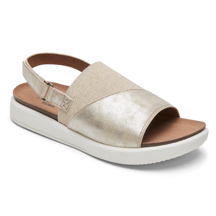 Rockport Women's Kyra Slingback Sandal Platinum