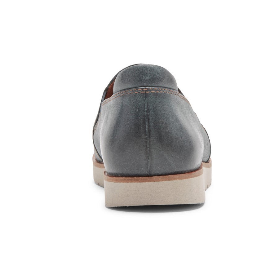 Rockport Women's Laci Twin-Gore Slip-On Teal Leather