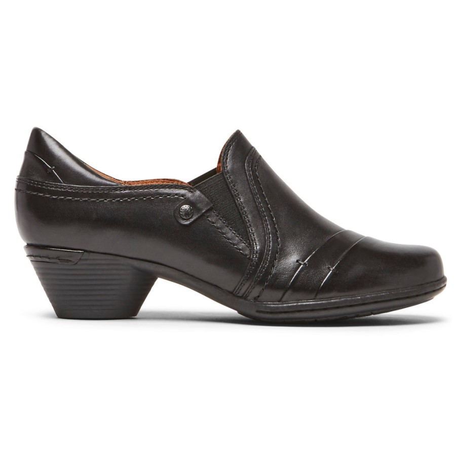 Rockport Women's Laurel Slip-On Black Leather