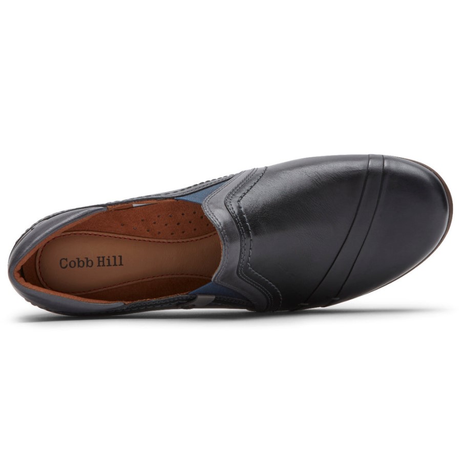 Rockport Women's Laurel Slip-On Blue Leather