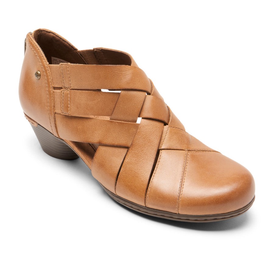 Rockport Women's Laurel Woven Bootie Tan
