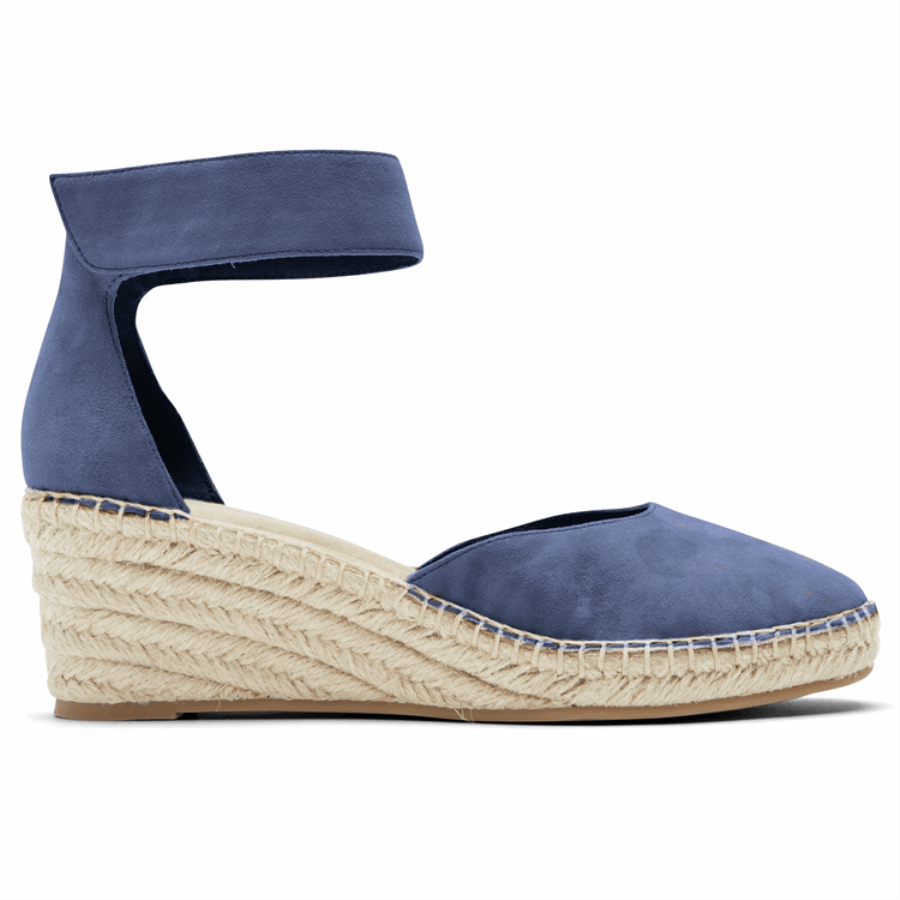 Rockport Women's Marah Ankle Strap Wedge Sandal Denim