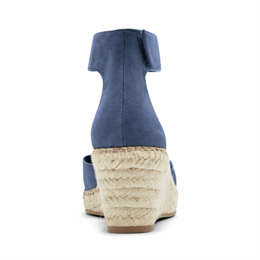 Rockport Women's Marah Ankle Strap Wedge Sandal Denim