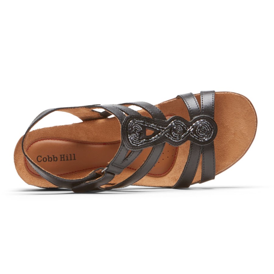 Rockport Women's May Beaded Sandal Black