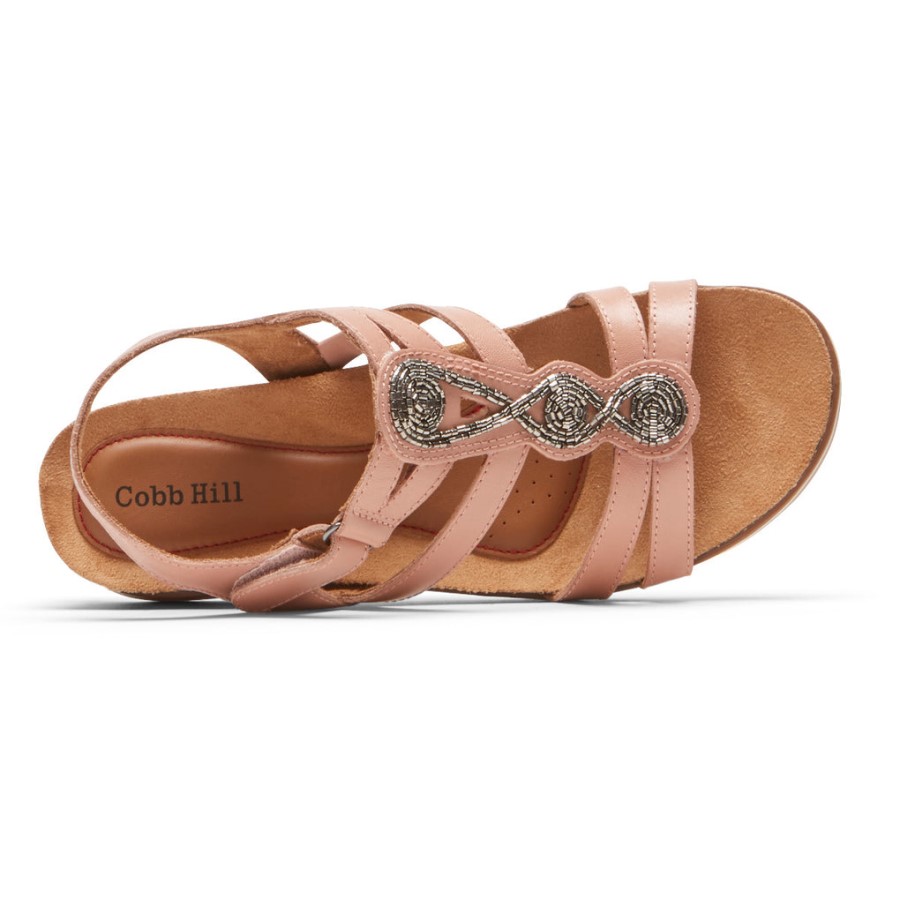 Rockport Women's May Beaded Sandal Tuscany Pink