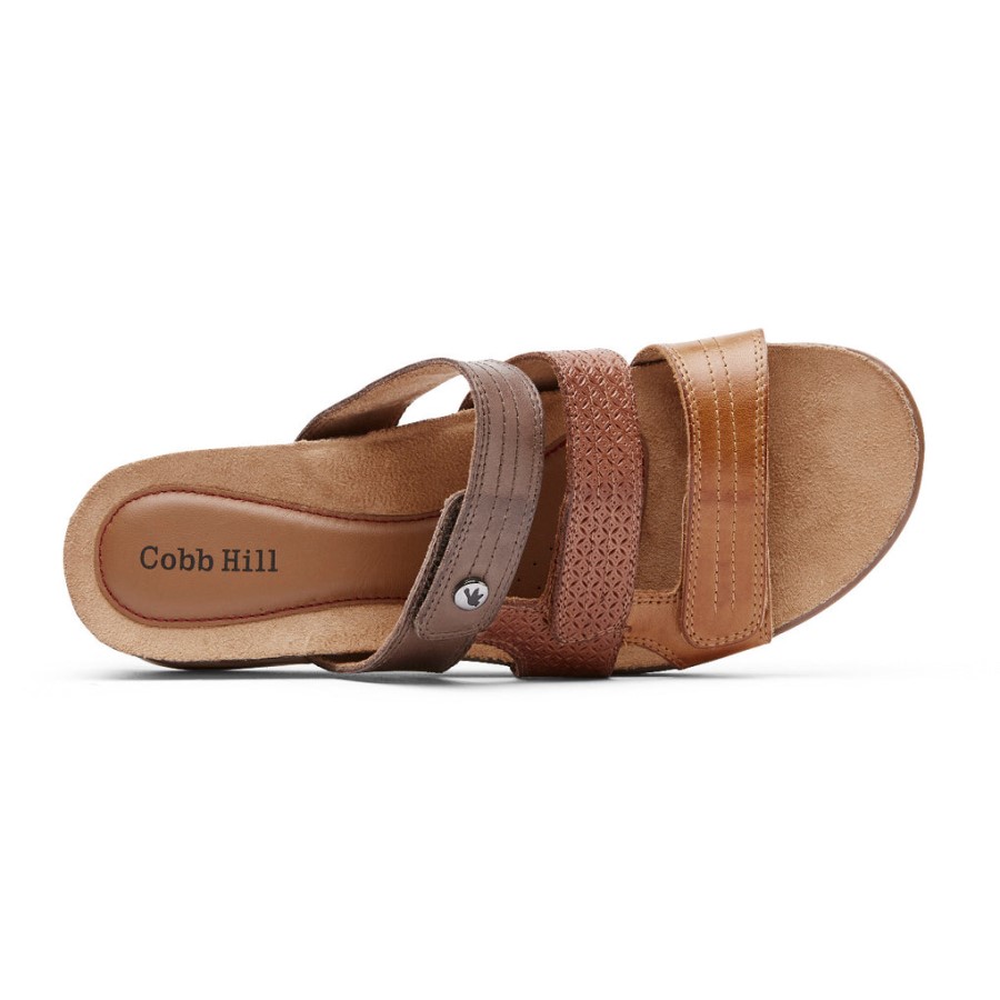 Rockport Women's May Slide Sandal Tan