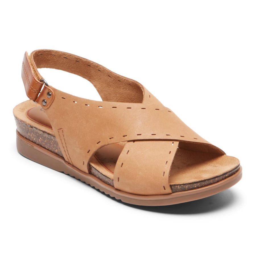 Rockport Women's May Slingback Sandal Nutmeg