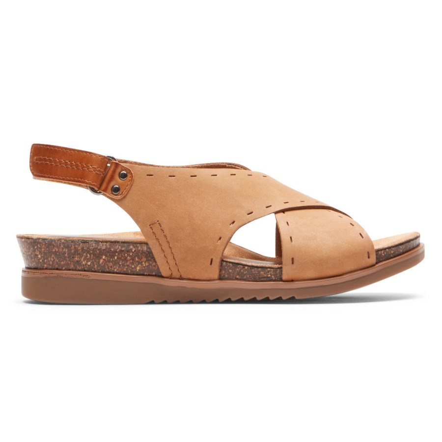 Rockport Women's May Slingback Sandal Nutmeg