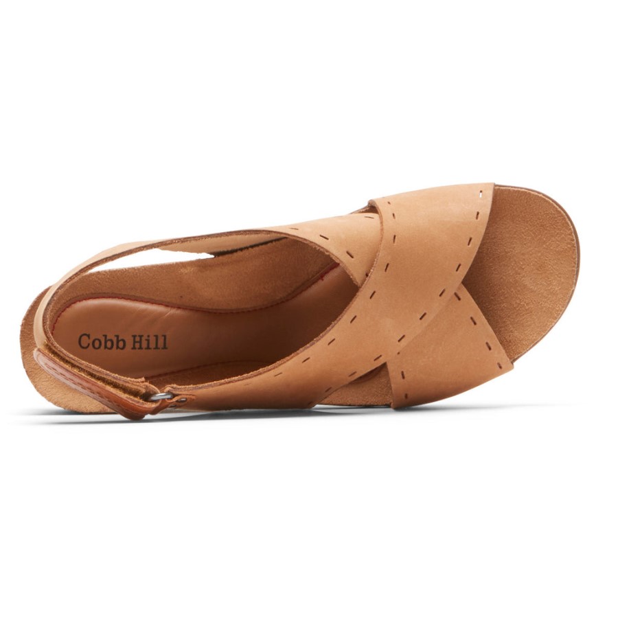 Rockport Women's May Slingback Sandal Nutmeg