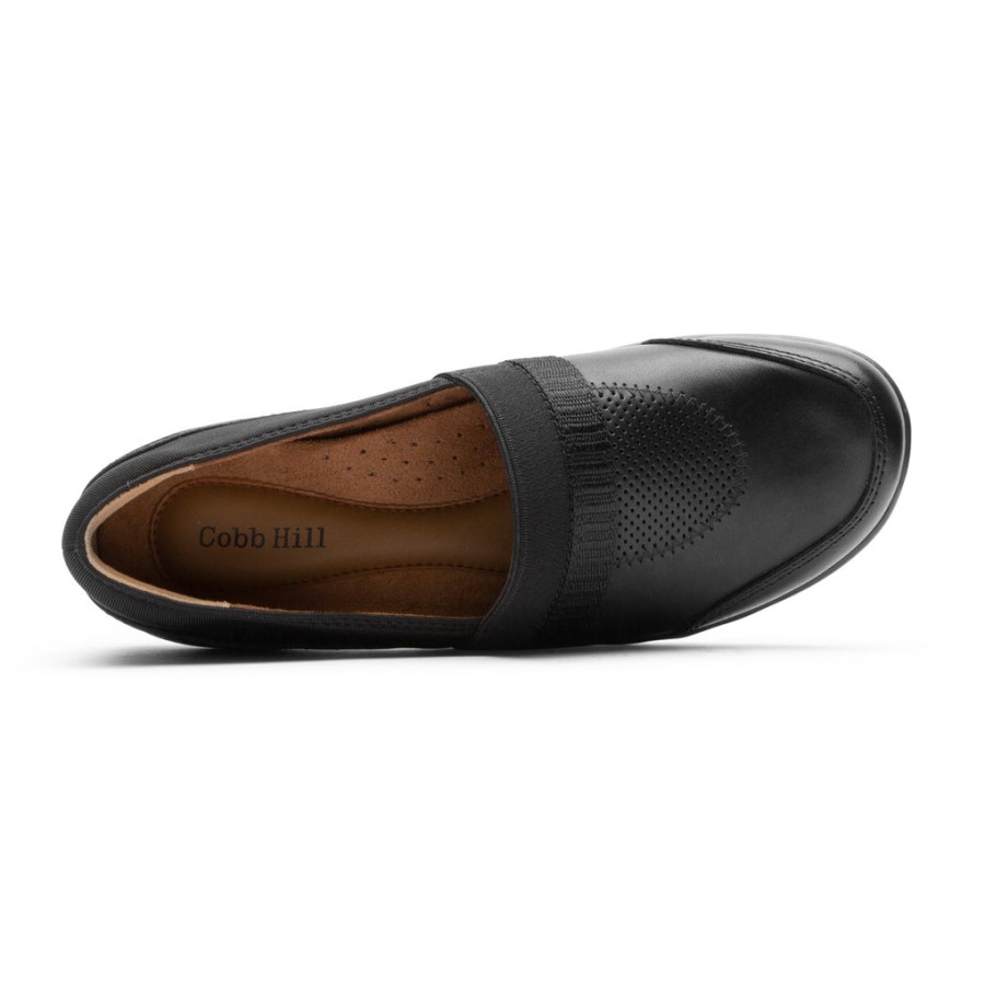 Rockport Women's Penfield A-Line Slip-On Black Lthr