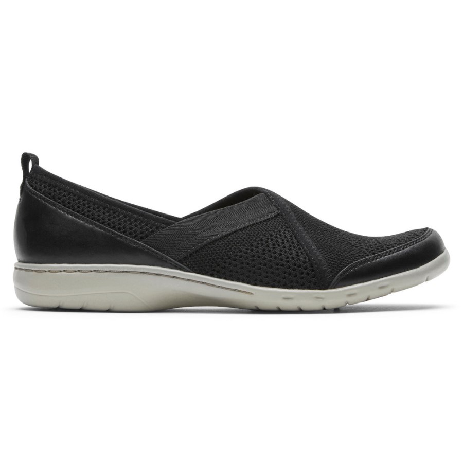 Rockport Women's Penfield Mesh Slip-On Black