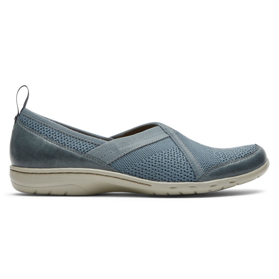 Rockport Women's Penfield Mesh Slip-On Blue