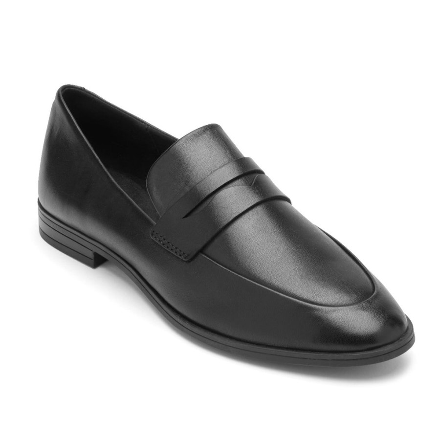Rockport Women's Perpetua Classic Penny Loafer Black