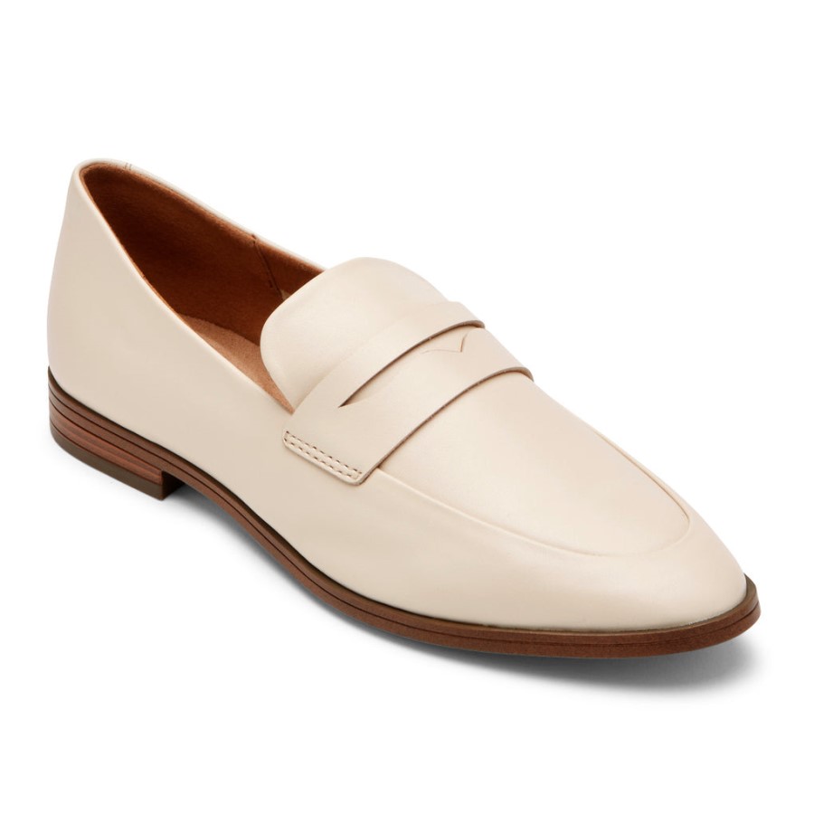 Rockport Women's Perpetua Classic Penny Loafer Vanilla