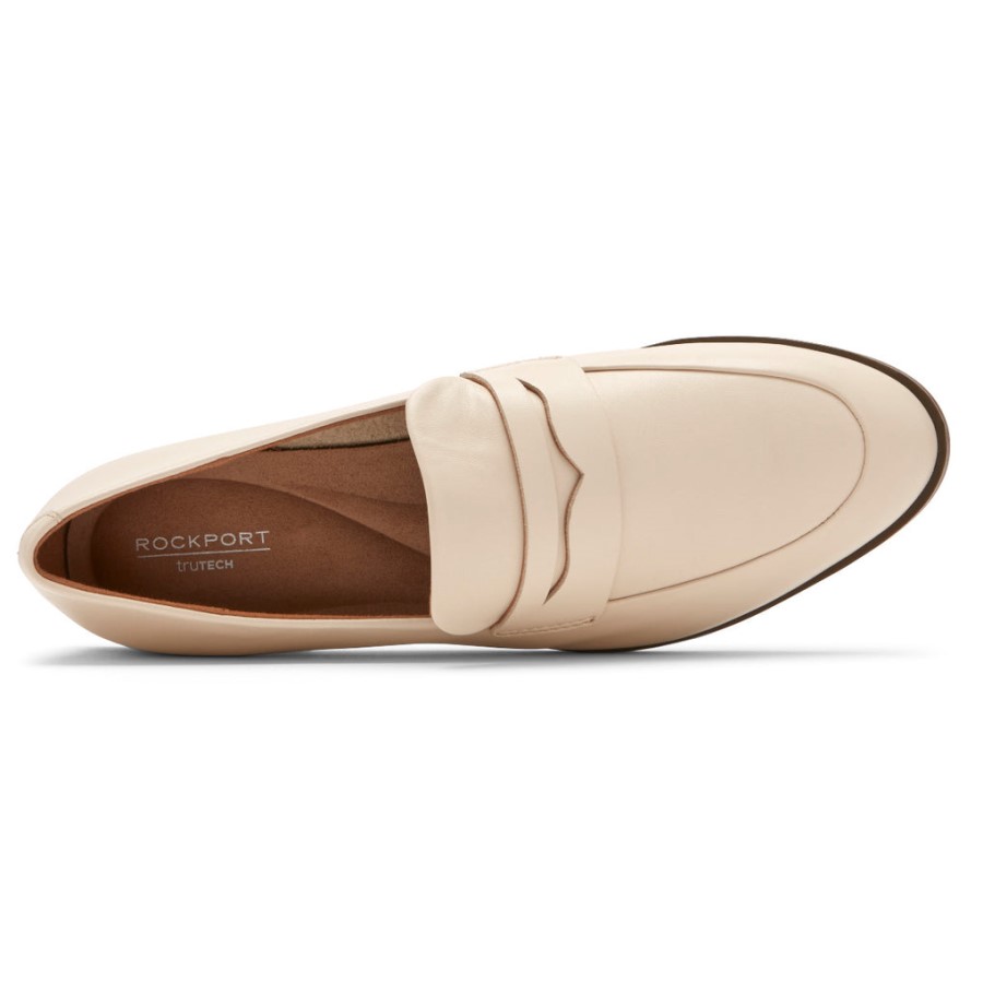 Rockport Women's Perpetua Classic Penny Loafer Vanilla