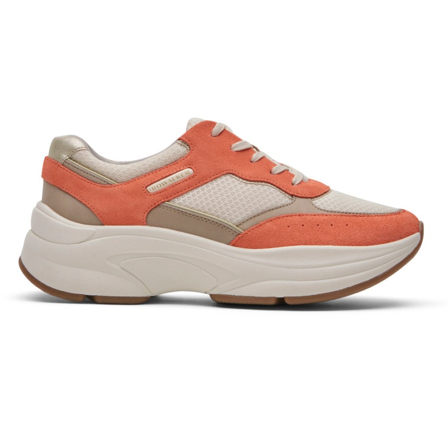 Rockport Women's ProWalker Eco Sneaker Tan Orange