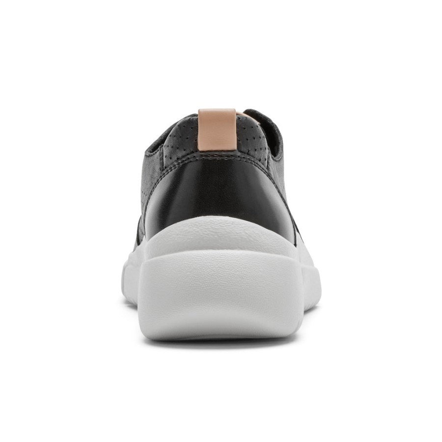 Rockport Women's R-Evolution Washable Lace-Up Sneaker Black Washable