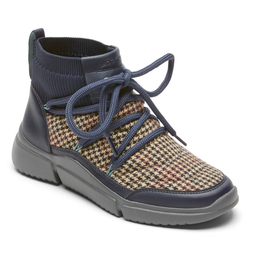 Rockport Women's R-Evolution Washable Quilted Bootie Plaid