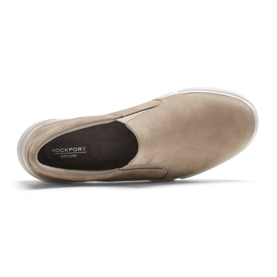 Rockport Women's R-Evolution Washable Slip-On Sneaker Dove Washable