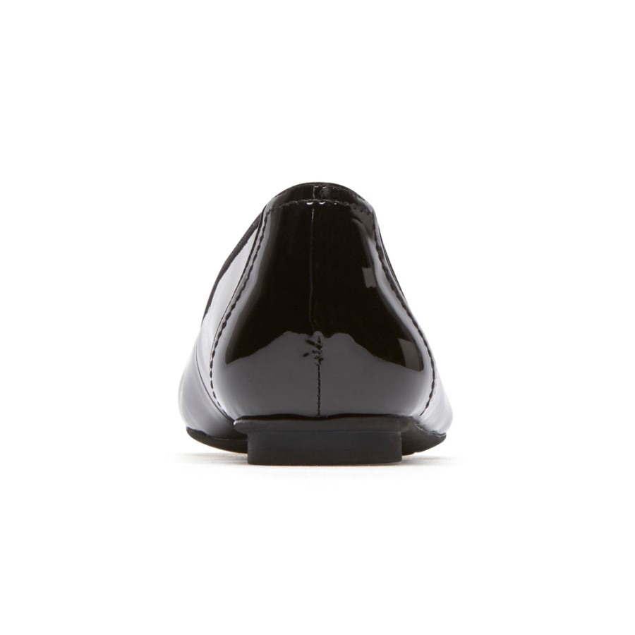 Rockport Women's Reagan Ballet Flat Black Patent Synthetic