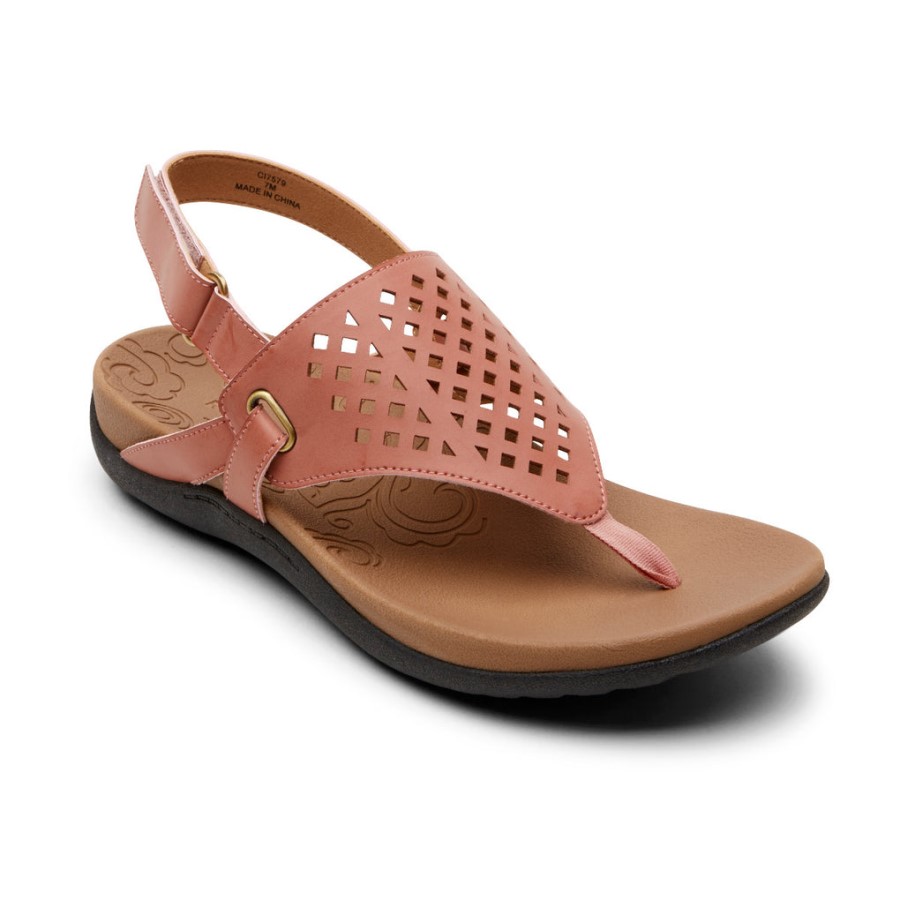 Rockport Women's Ridge Thong Sandal Pink