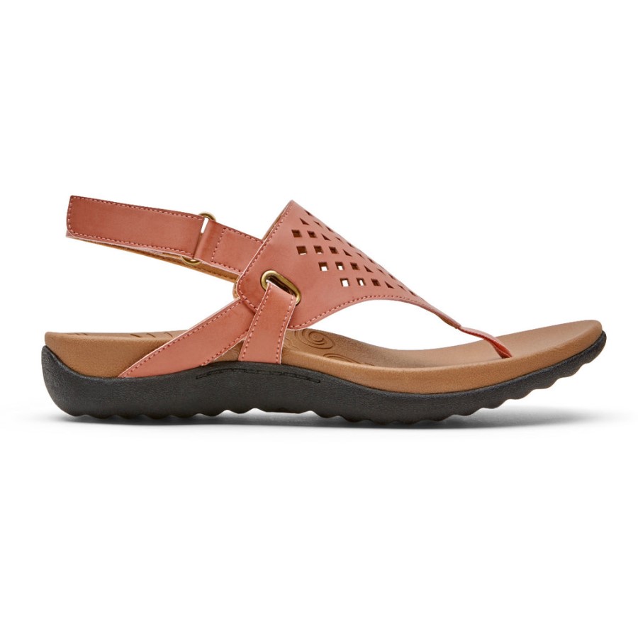 Rockport Women's Ridge Thong Sandal Pink
