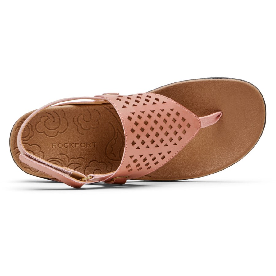 Rockport Women's Ridge Thong Sandal Pink