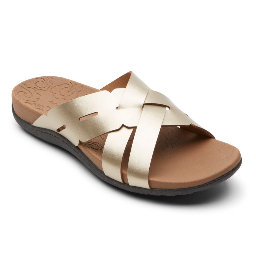 Rockport Women's Ridge Woven Slide Starlight