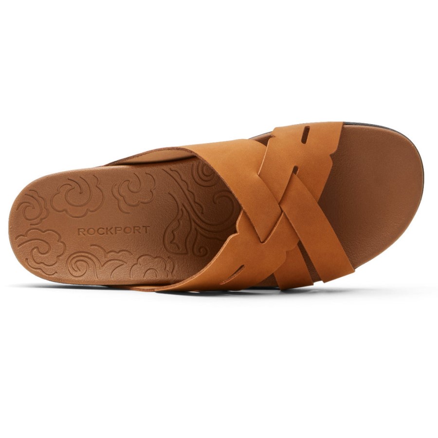 Rockport Women's Ridge Woven Slide Tan