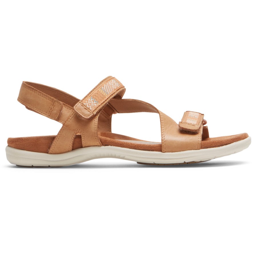 Rockport Women's Rubey Asymmetrical Sandal Honey