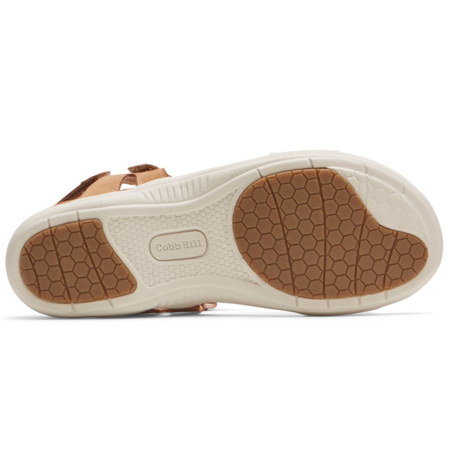 Rockport Women's Rubey Asymmetrical Sandal Honey