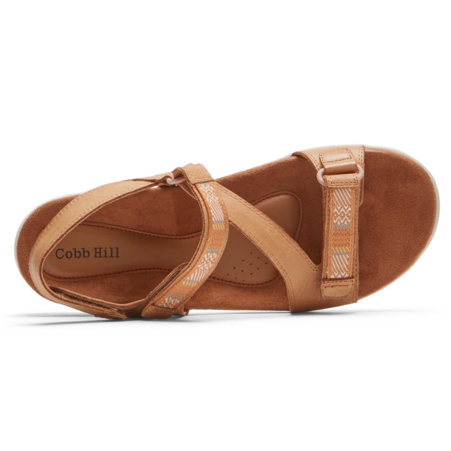 Rockport Women's Rubey Asymmetrical Sandal Honey