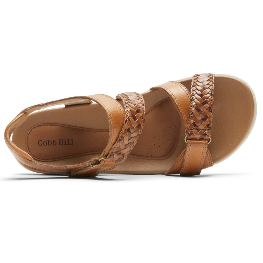 Rockport Women's Rubey Braided Sandal Tan Multi