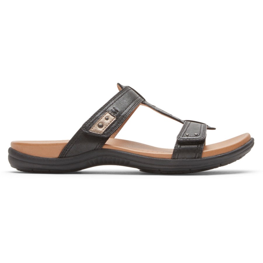Rockport Women's Rubey Slide Sandal Black