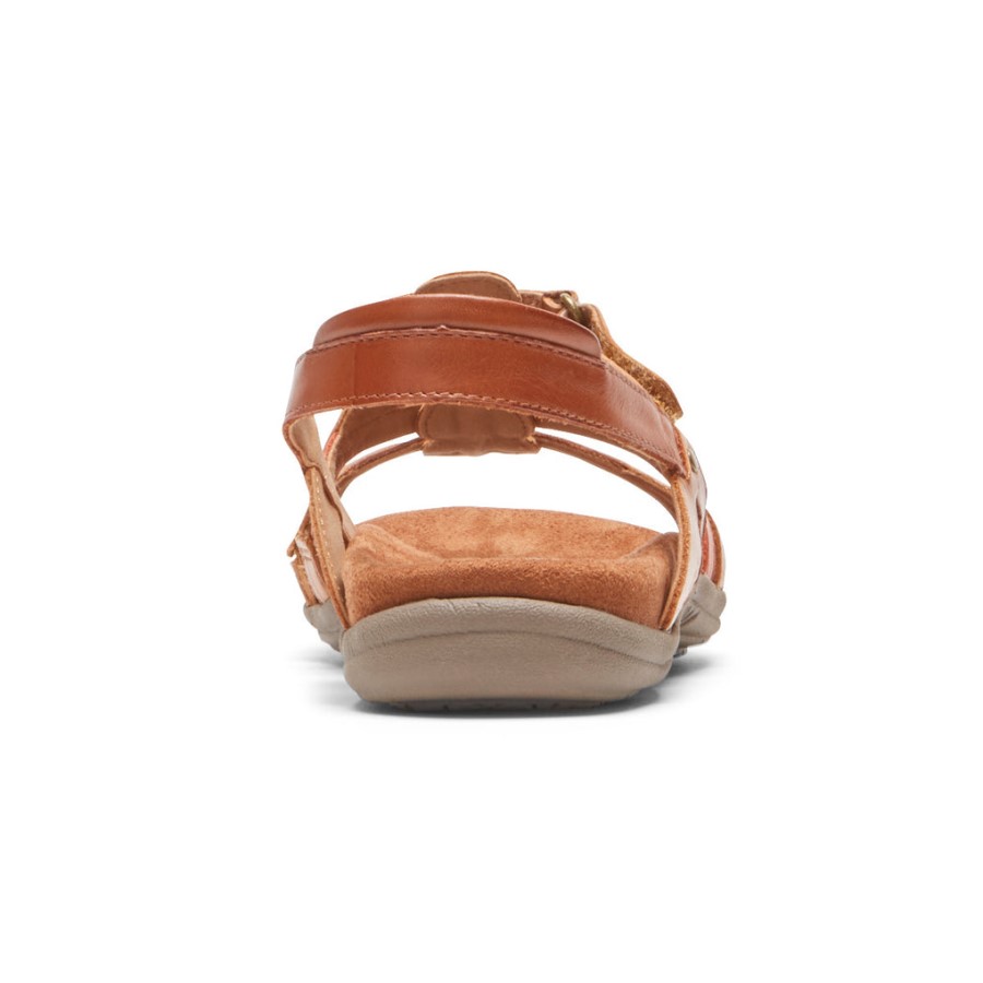 Rockport Women's Rubey Woven Sandal Tan