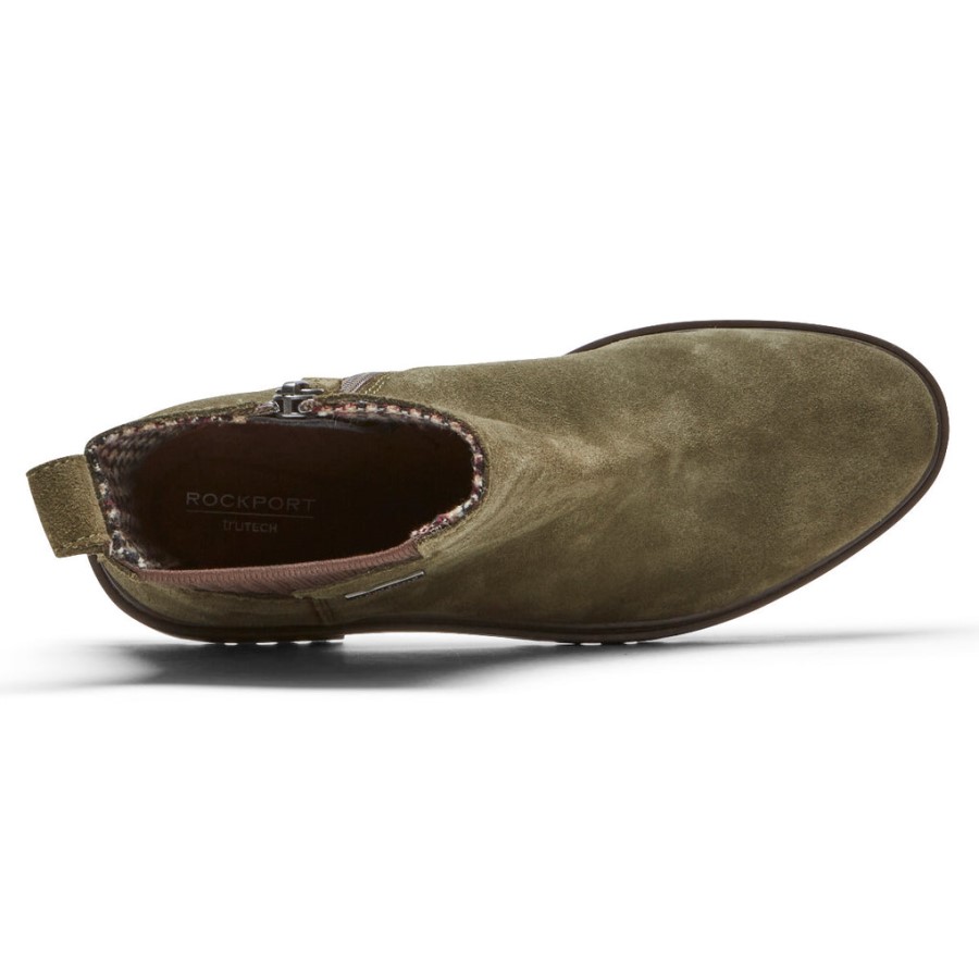 Rockport Women's Ryleigh Chelsea Boot-Waterproof Dark Olive