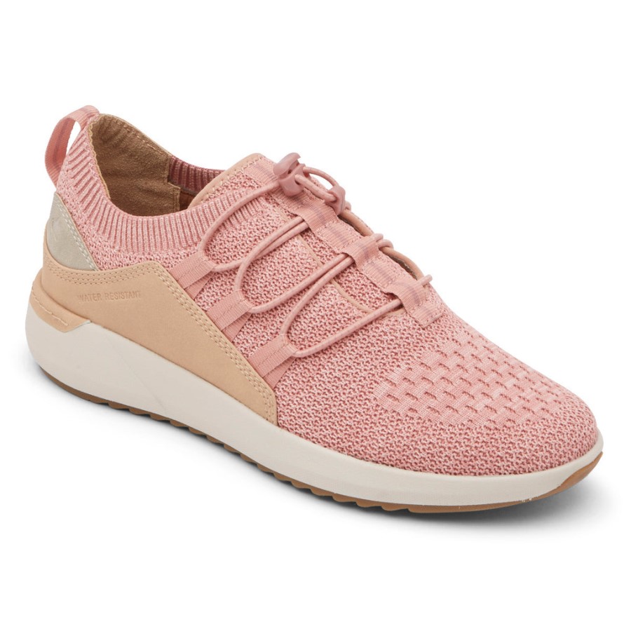 Rockport Women's Skylar Bungee Sneaker Pink Canvas
