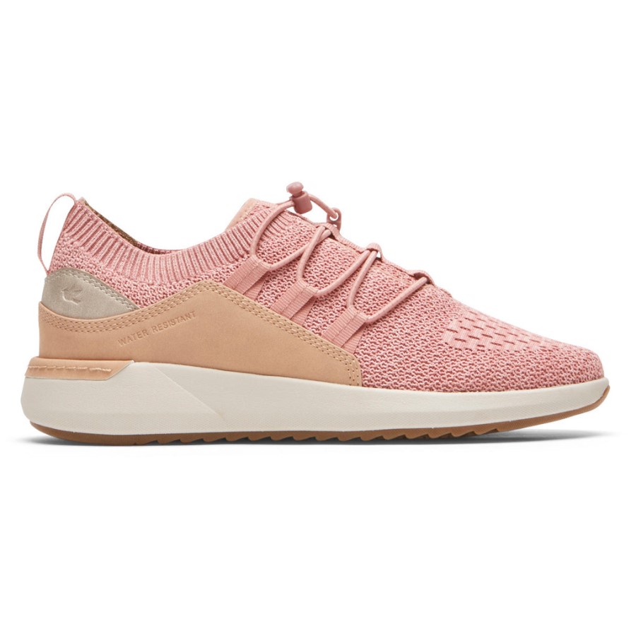 Rockport Women's Skylar Bungee Sneaker Pink Canvas
