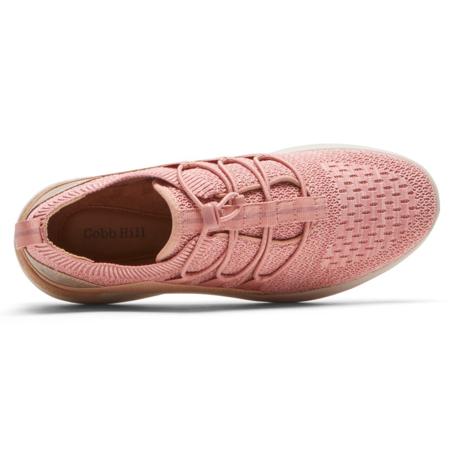 Rockport Women's Skylar Bungee Sneaker Pink Canvas