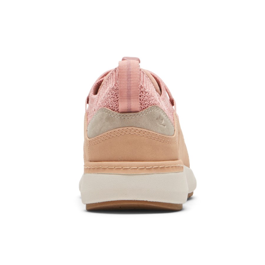 Rockport Women's Skylar Bungee Sneaker Pink Canvas