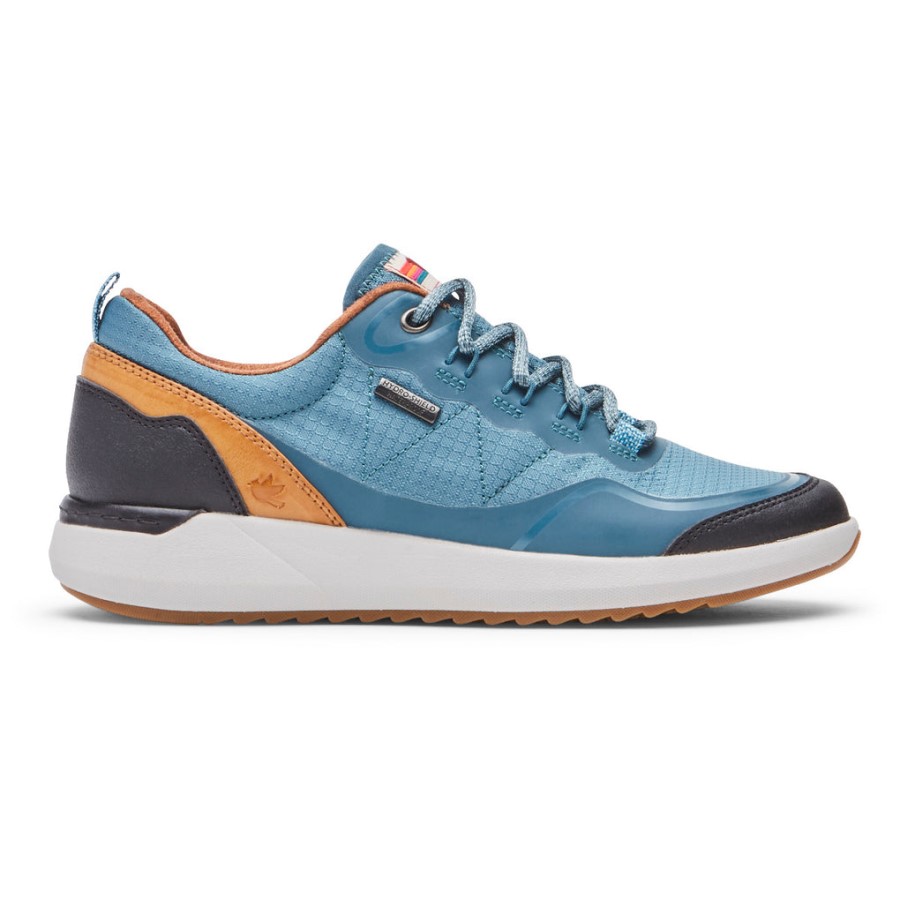 Rockport Women's Skylar Tie Sneaker-Waterproof Teal