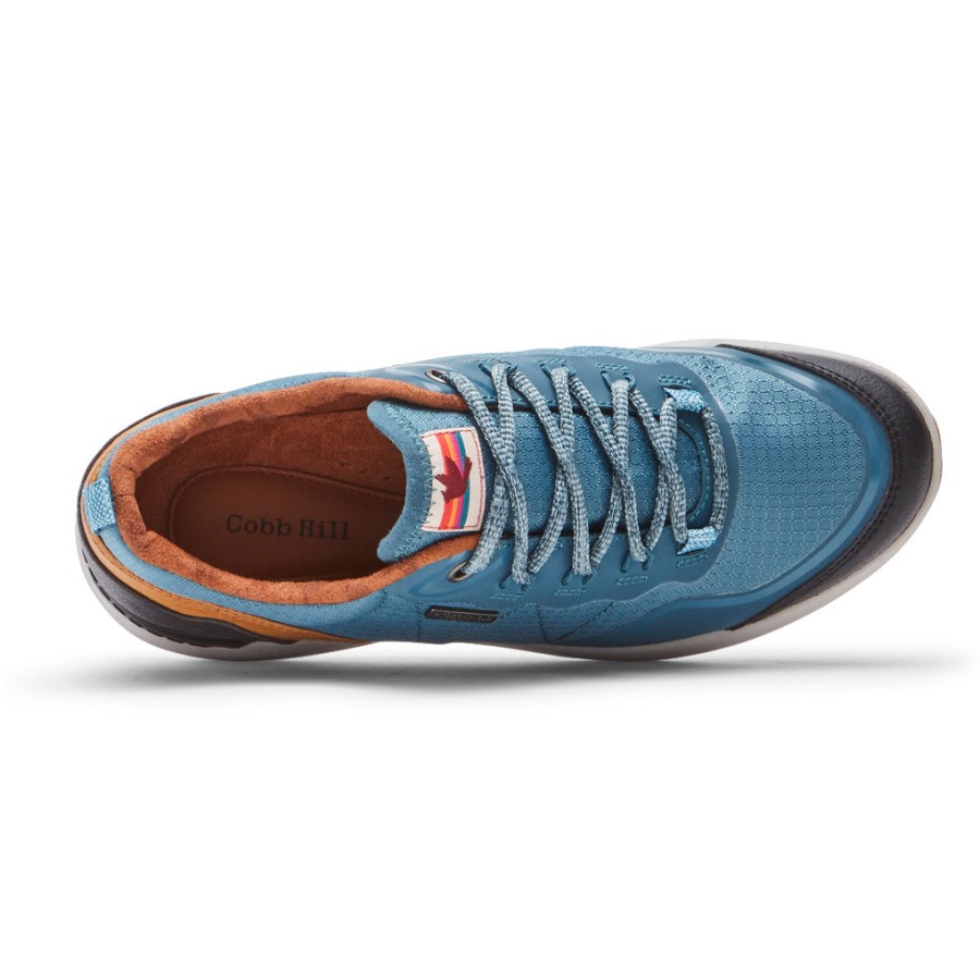 Rockport Women's Skylar Tie Sneaker-Waterproof Teal