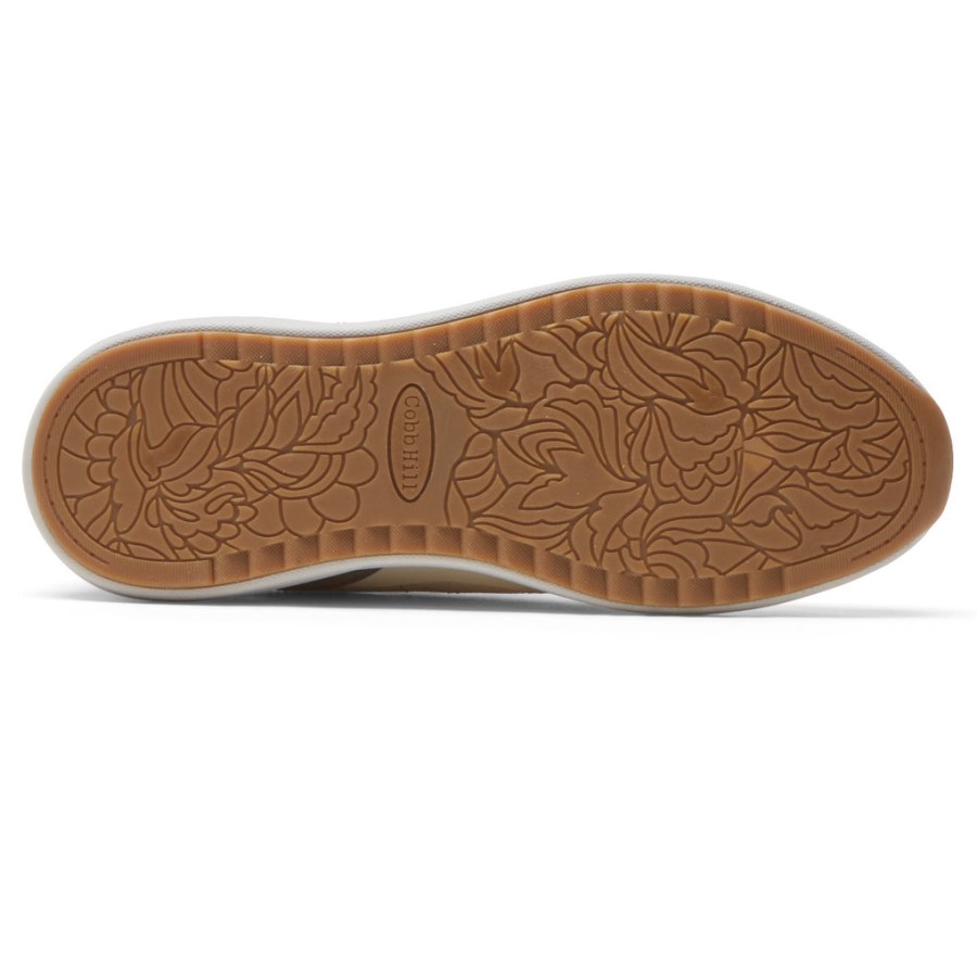 Rockport Women's Skylar Tie Sneaker-Waterproof Vanilla