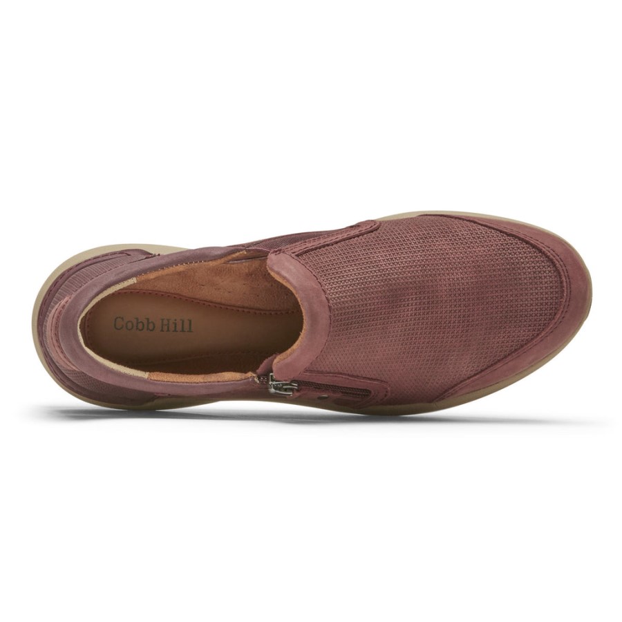 Rockport Women's Skylar Zip Slip-On Redwood
