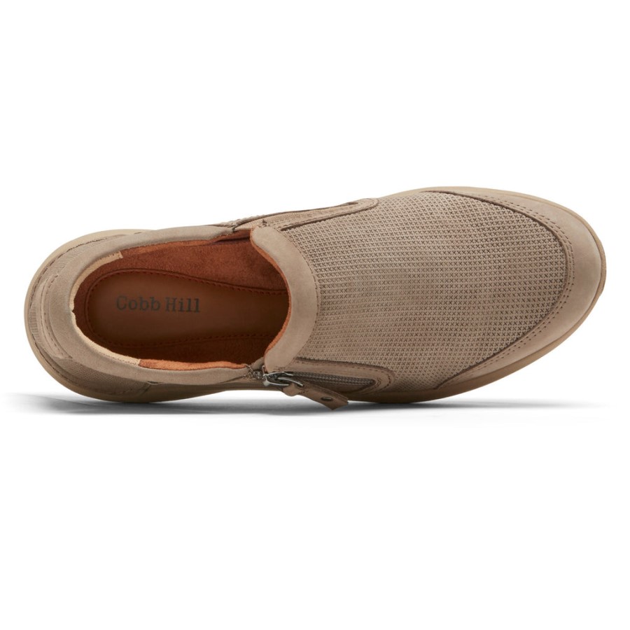 Rockport Women's Skylar Zip Slip-On Taupe