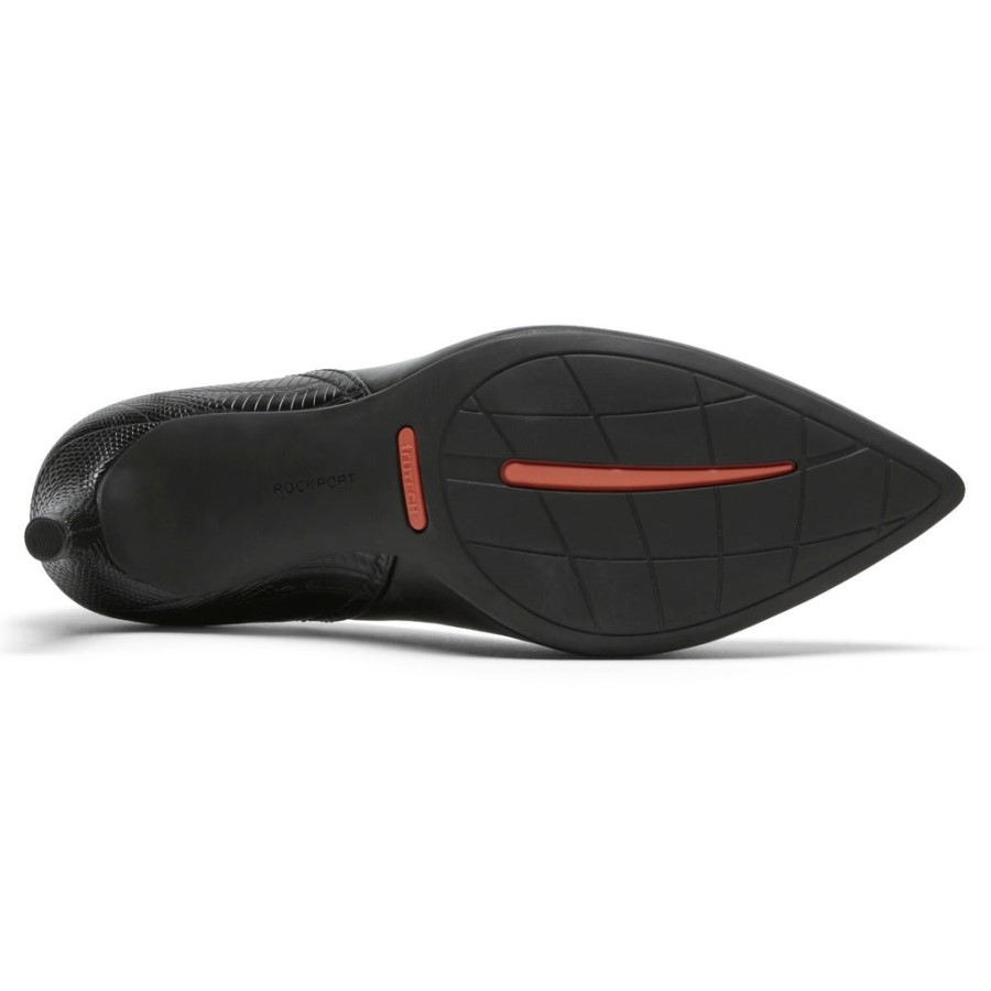 Rockport Women's Total Motion 75mm Pieced Heel Black Lizard